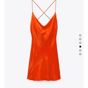 ZARA Short Satin Effect Dress